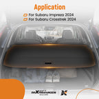 Retractable Rear Parcel Shelf Cargo Cover for Subaru Impreza Crosstrek (2024)
