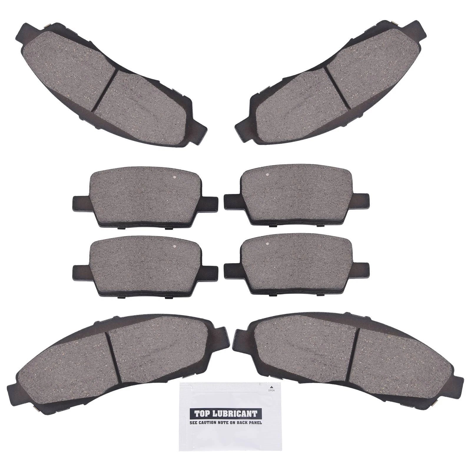 Set of 4 Ceramic Disc Brake Pads for Chevrolet Traverse GMC Acadia