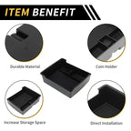 Center Console Armrest Organizer Tray for Ford Maverick (2022–2024) Black