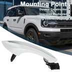 Rear Right Exterior Door Handle for BMW F07 F10 White Silver Tone