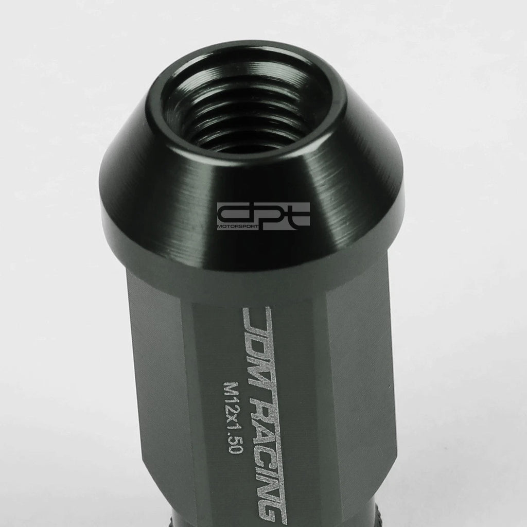 20X M12 X 1.5 Locking Lug Nut Set for Racing Wheels - Gunmetal
