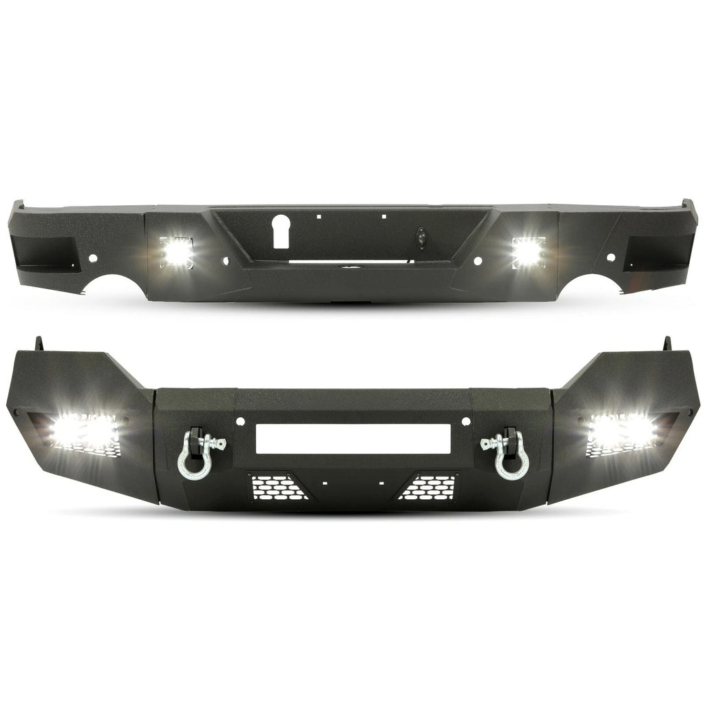 Front/Rear Bumper with LED Lights for Dodge Ram 1500 (2013-2022)