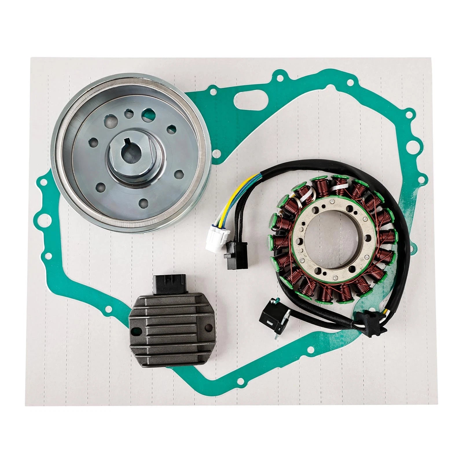 Flywheel Rotor Stator Regulator & Gasket for Suzuki Eiger 400 (2002–2007)