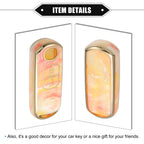 2 Buttons Remote Smart Key Fob Cover Case for Mazda CX-3, CX-4, CX-5 (2016–2021) TPU Orange