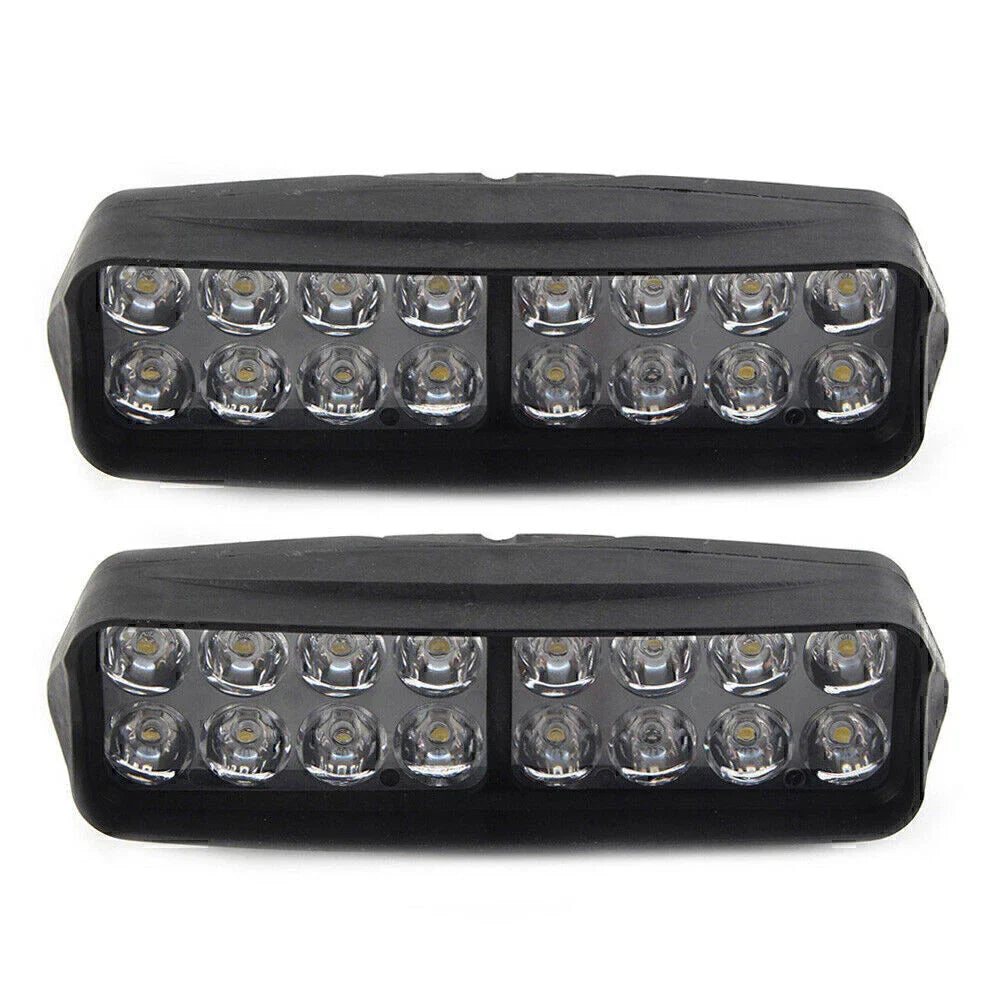16-LED Motorcycle Headlight Fog Light 2400Lm for UTV ATV