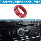 Tune Knob Cover for Mercedes Benz A B C E S CLA GLA (1 Pc, Red)
