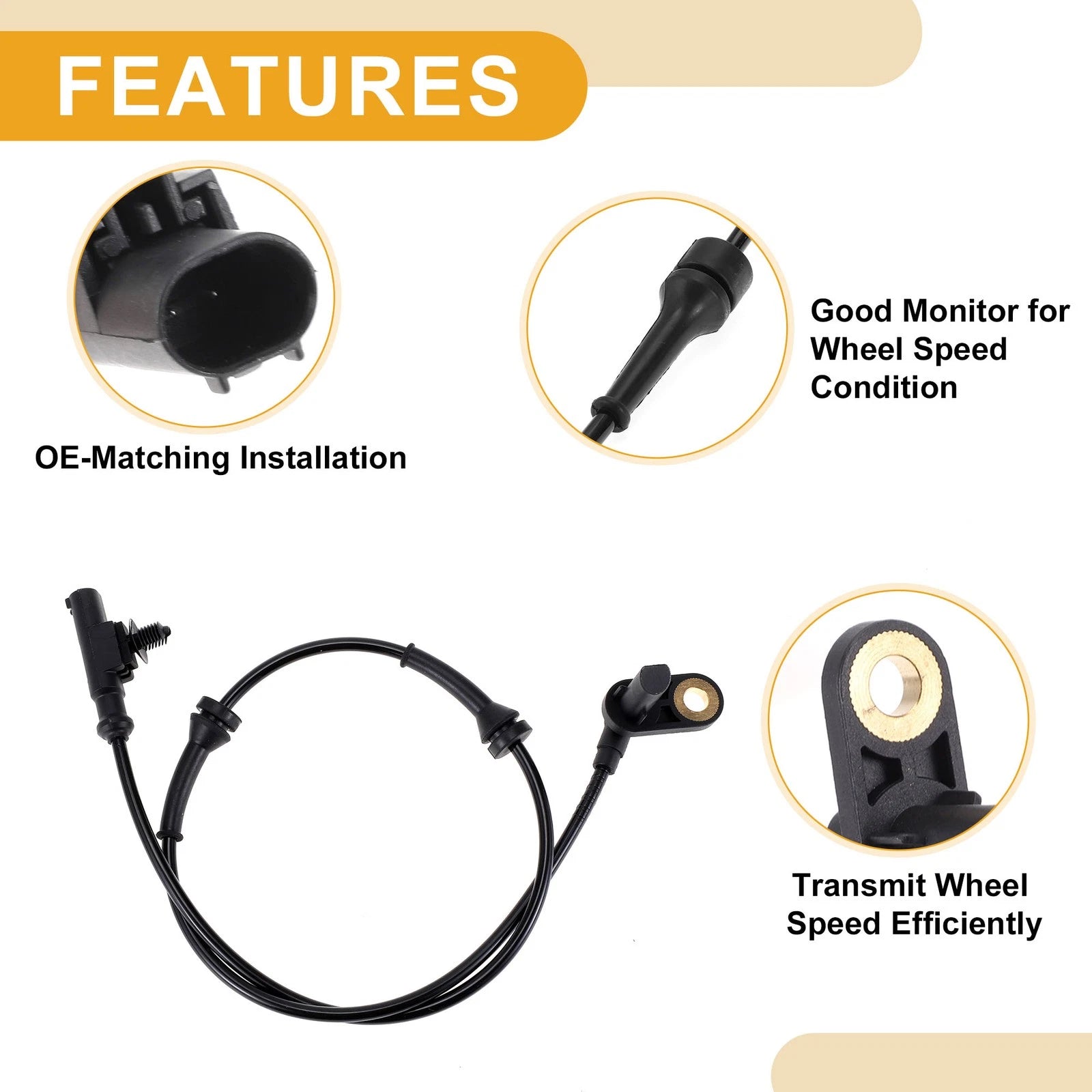 ABS Wheel Speed Sensor No. 47901AX600 for Nissan Micra III (2003–2010)