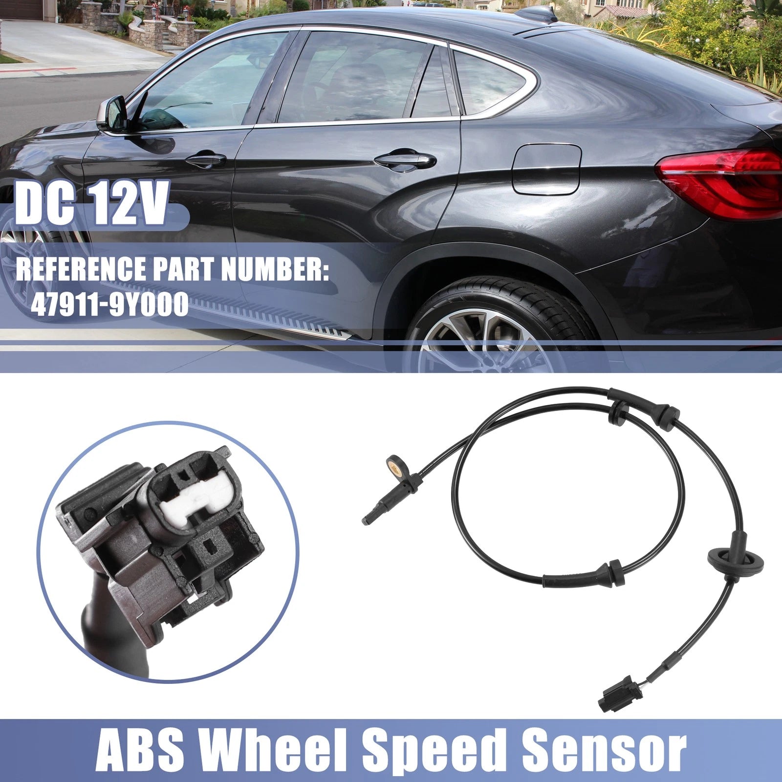 ABS Wheel Speed Sensor Front Left 47911-9Y000 for Nissan Teana (2003–2008)