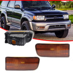 Set of 2 Front Bumper Turn Signal Lights for Toyota 4Runner (1999–2002) Amber Lens