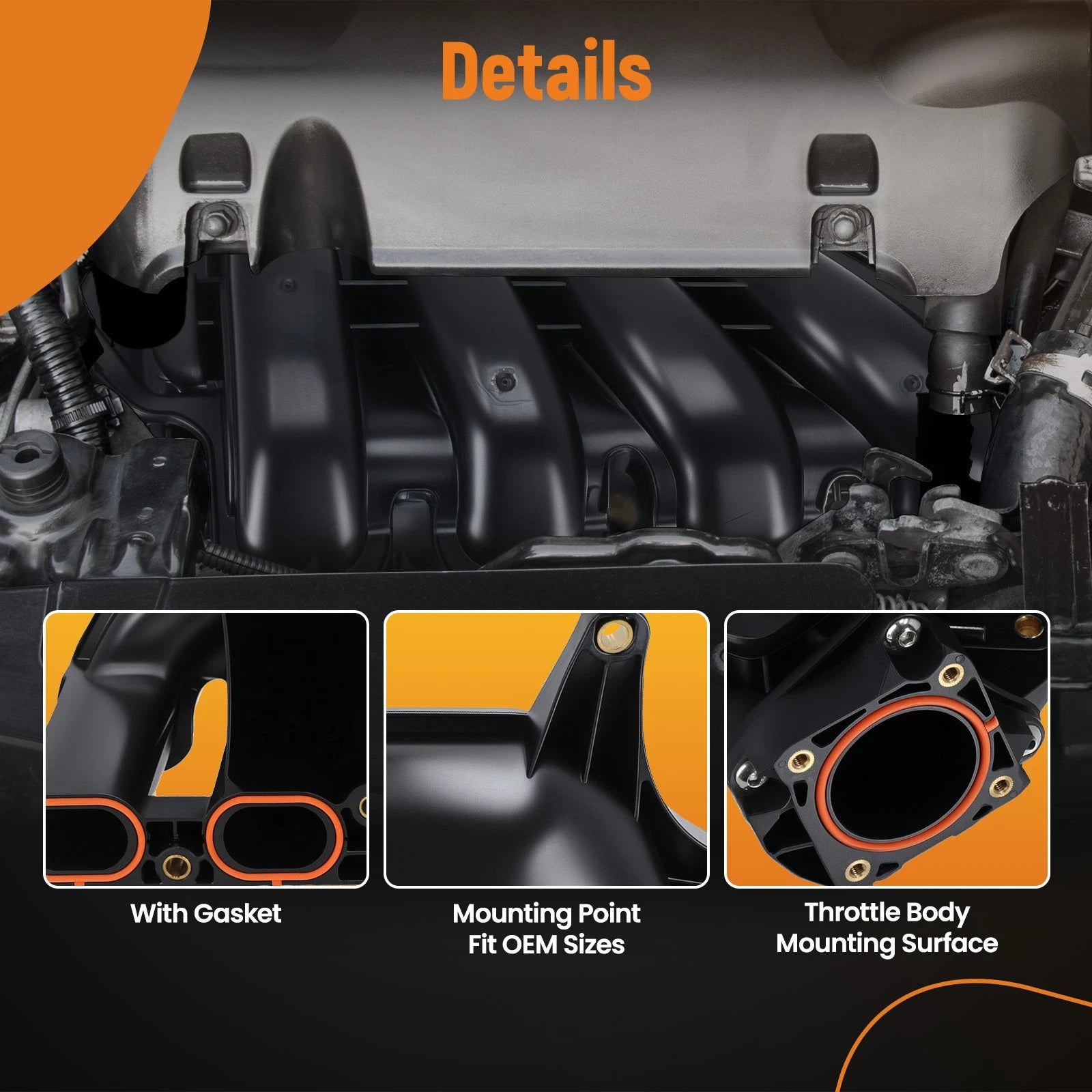 Inlet Intake Manifold for Pontiac Vibe Toyota Corolla Matrix 1.8L (2003–2008)