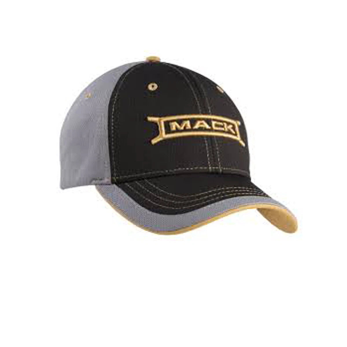 Mack Trucks Hat Black Grey Gold Embroidered Cap for Mack Trucks