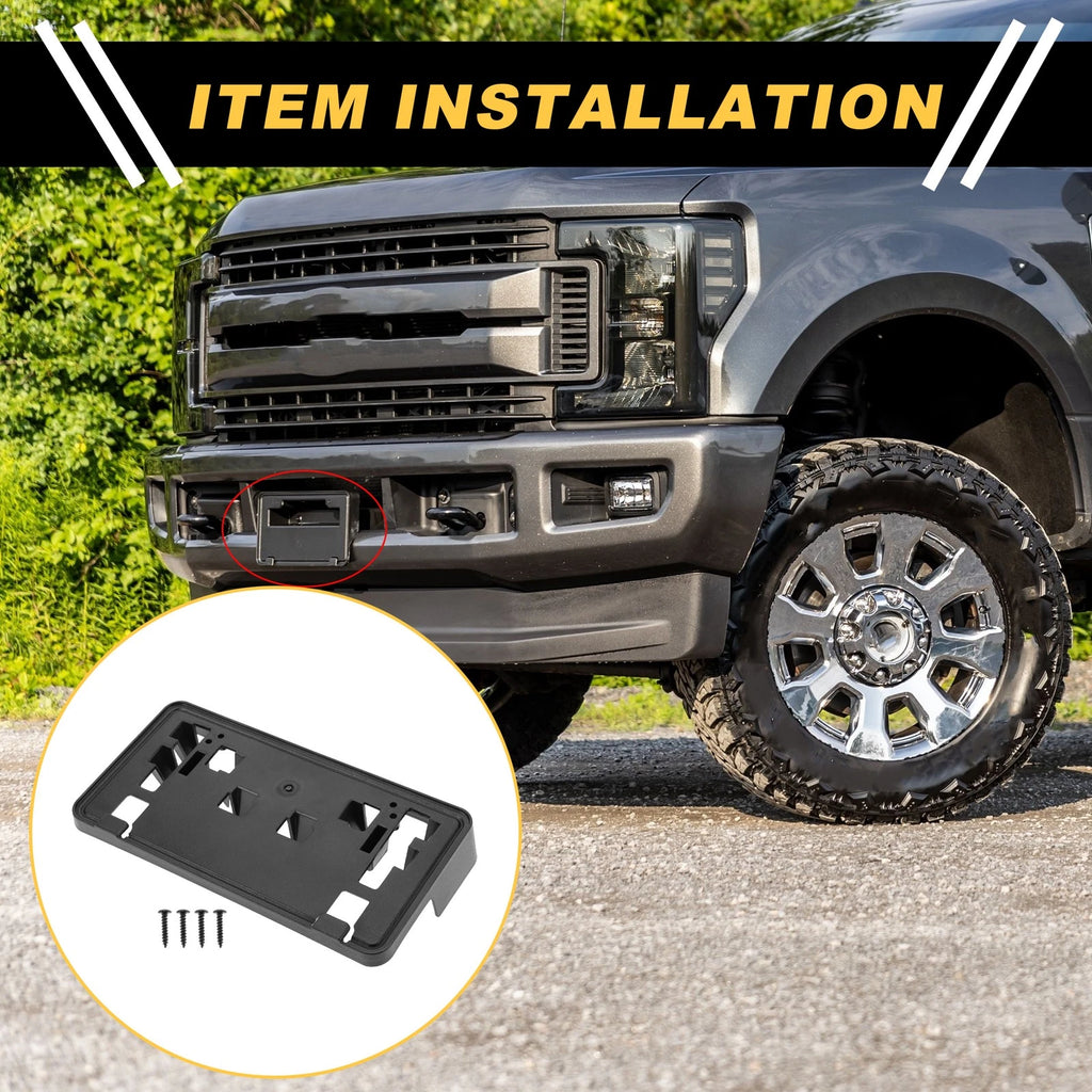 Set of 1 Front Bumper License Plate Bracket for Ford F-150 (2021–2023)
