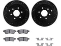 Rear Brake Pad and Rotor Kit for Suzuki Equator (2009–2012) VX997VV