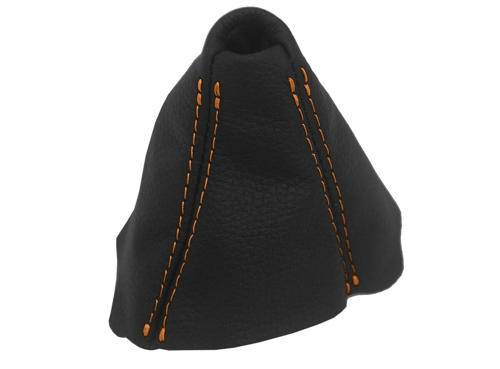 Leather Automatic Shift Boot Cover for BMW E90 (2005–2013) Orange Stitch