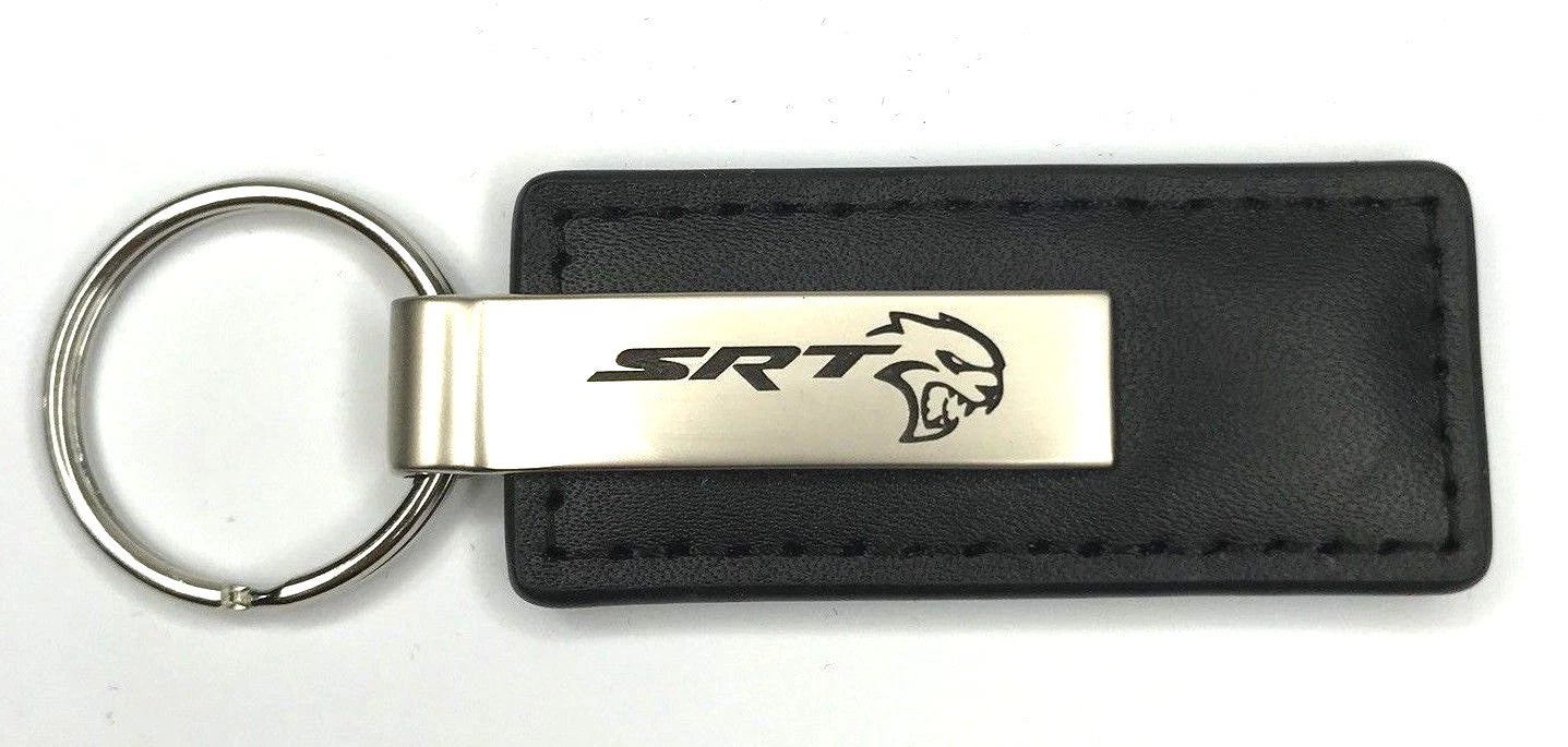 Leather Key Chain with Charger for Dodge Challenger SRT Hellcat (2015–2023)