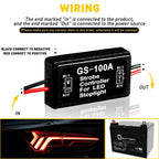 Set of 4 Universal Strobe Controller Boxes for LED Brake Tail Lights