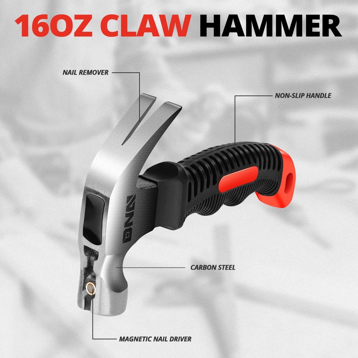 6-1/2" Stubby Hammer & 8" Pry Bar Tool Kit with Holster