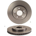Set of 2 Front Brake Disc Rotors for Mercedes W202 W210 R170 (UV Coated)