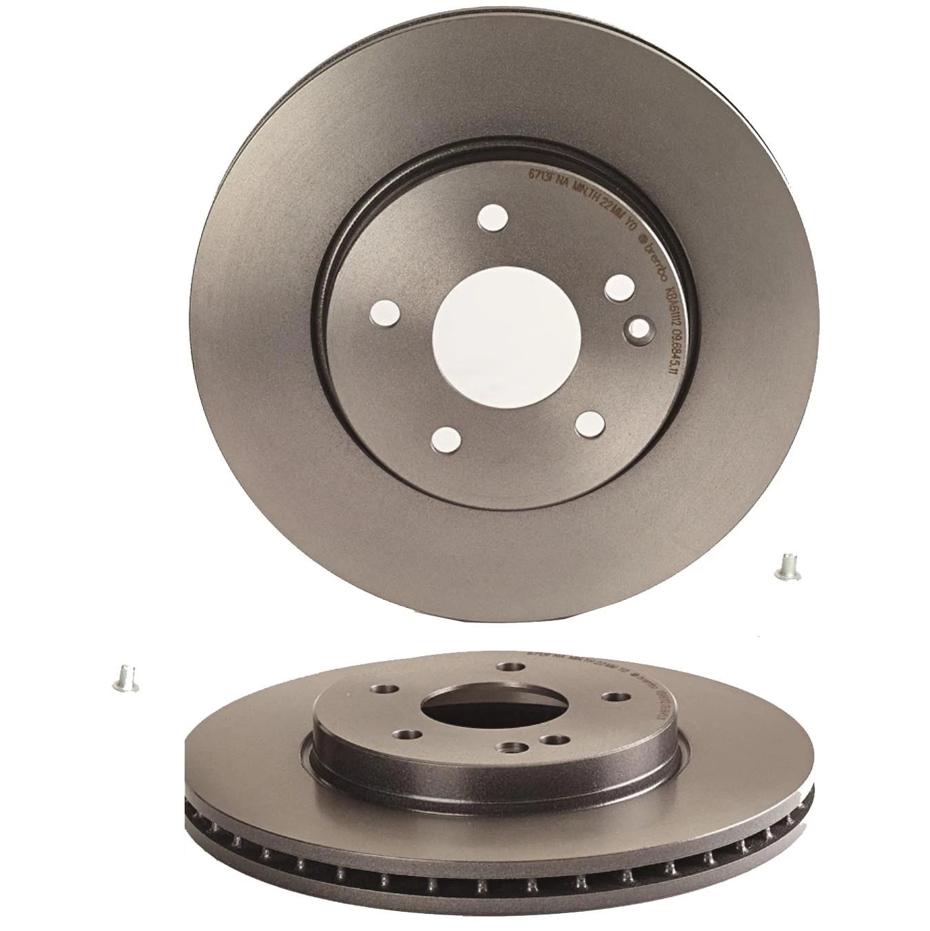 Set of 2 Front Brake Disc Rotors for Mercedes W202 W210 R170 (UV Coated)