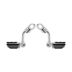 1 1/4" Long Angled Mount Highway Foot Pegs for Harley Touring Softail Sportster