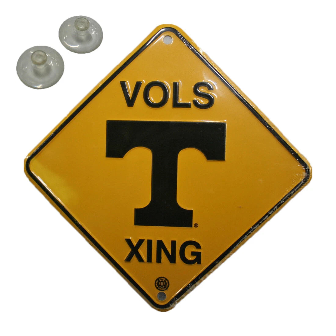 Tennessee Volunteers Metal Crossing Sign 6"x6"