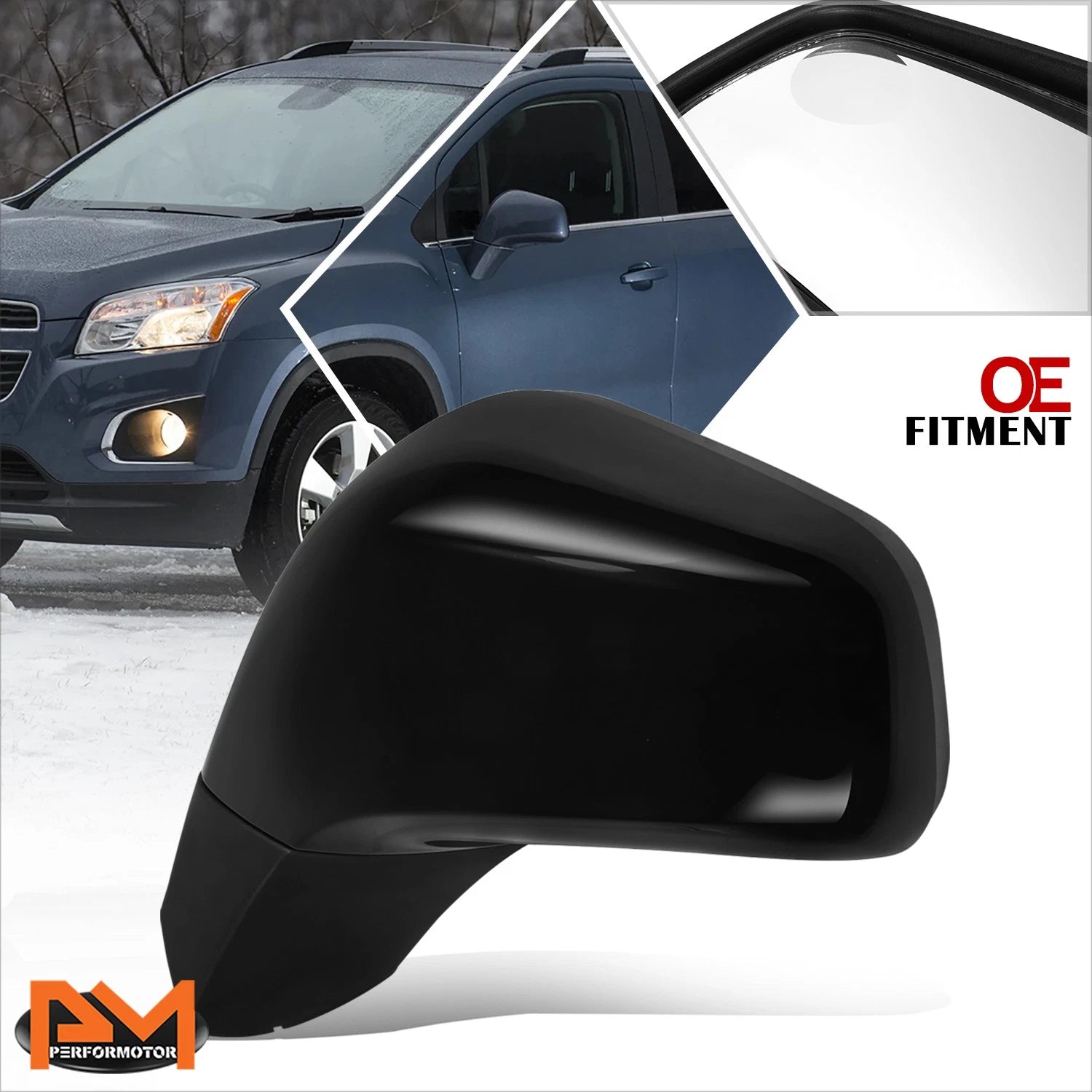 OE Style Power Adjust Side Rear View Door Mirror Left for Chevrolet Trax (2013–2014)