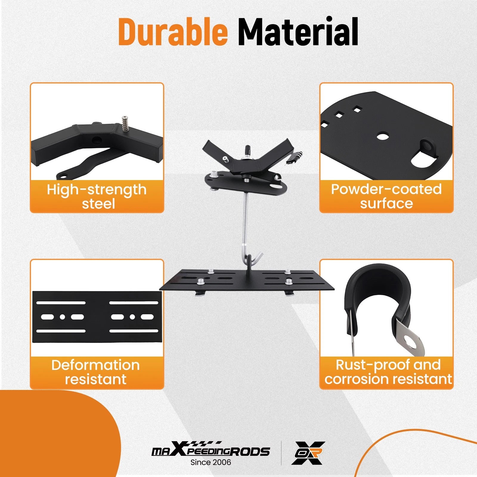 Spare Tire Carrier for Roof Racks Platform Cargo Baskets