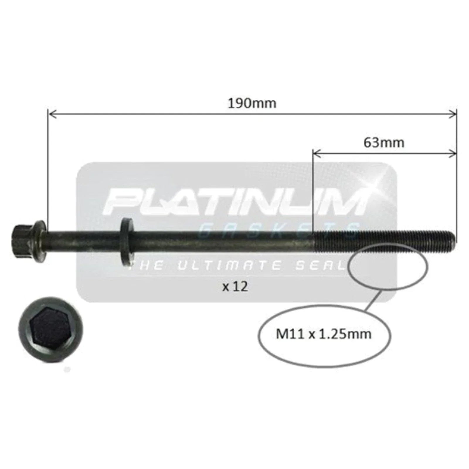 Cylinder Head Bolt Set for Subaru Forester SF 4cyl 2.0L EJ20J (1997 - 1998)