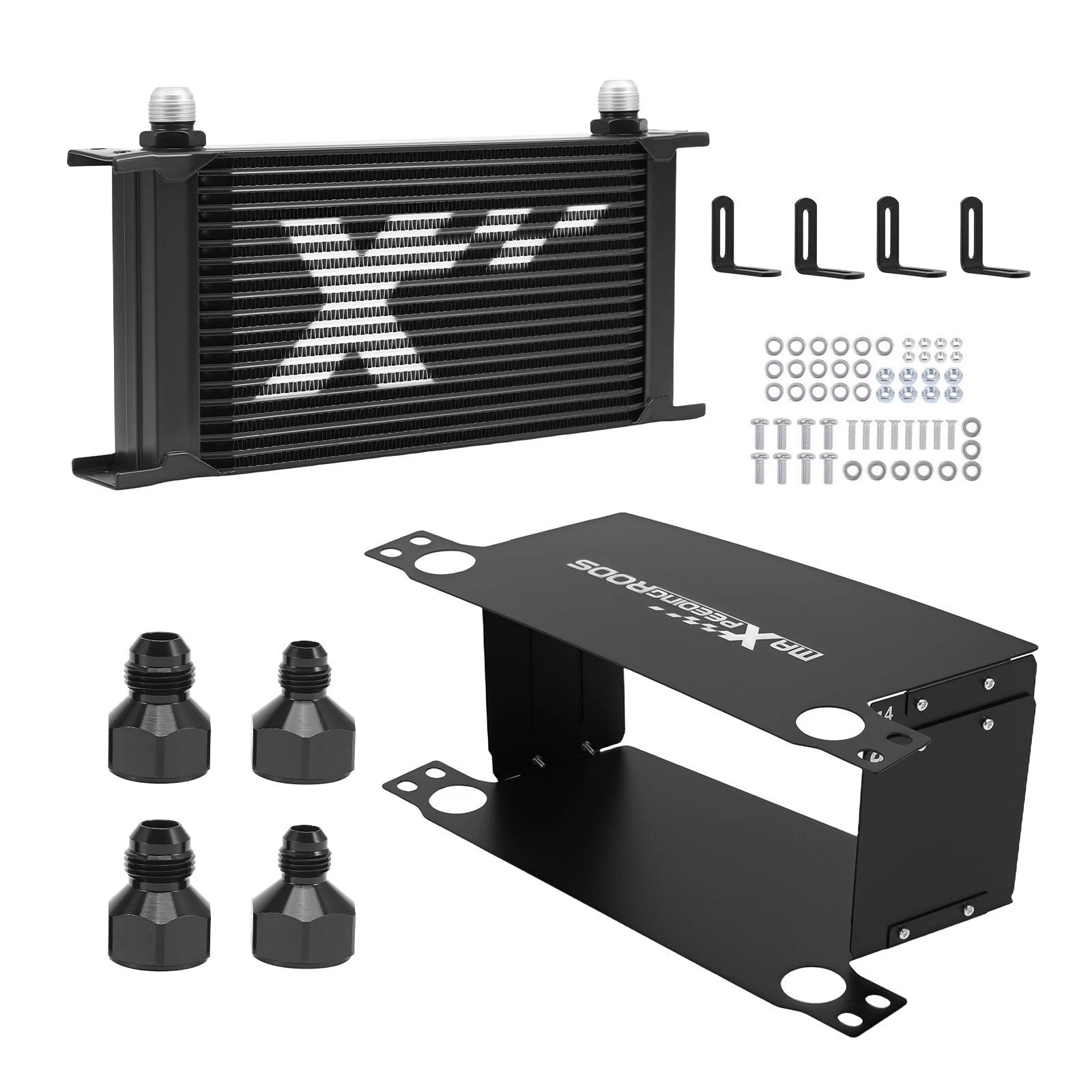 Universal 19-Row Aluminum Oil Cooler 10AN for Transmission Engine (2010–2010)