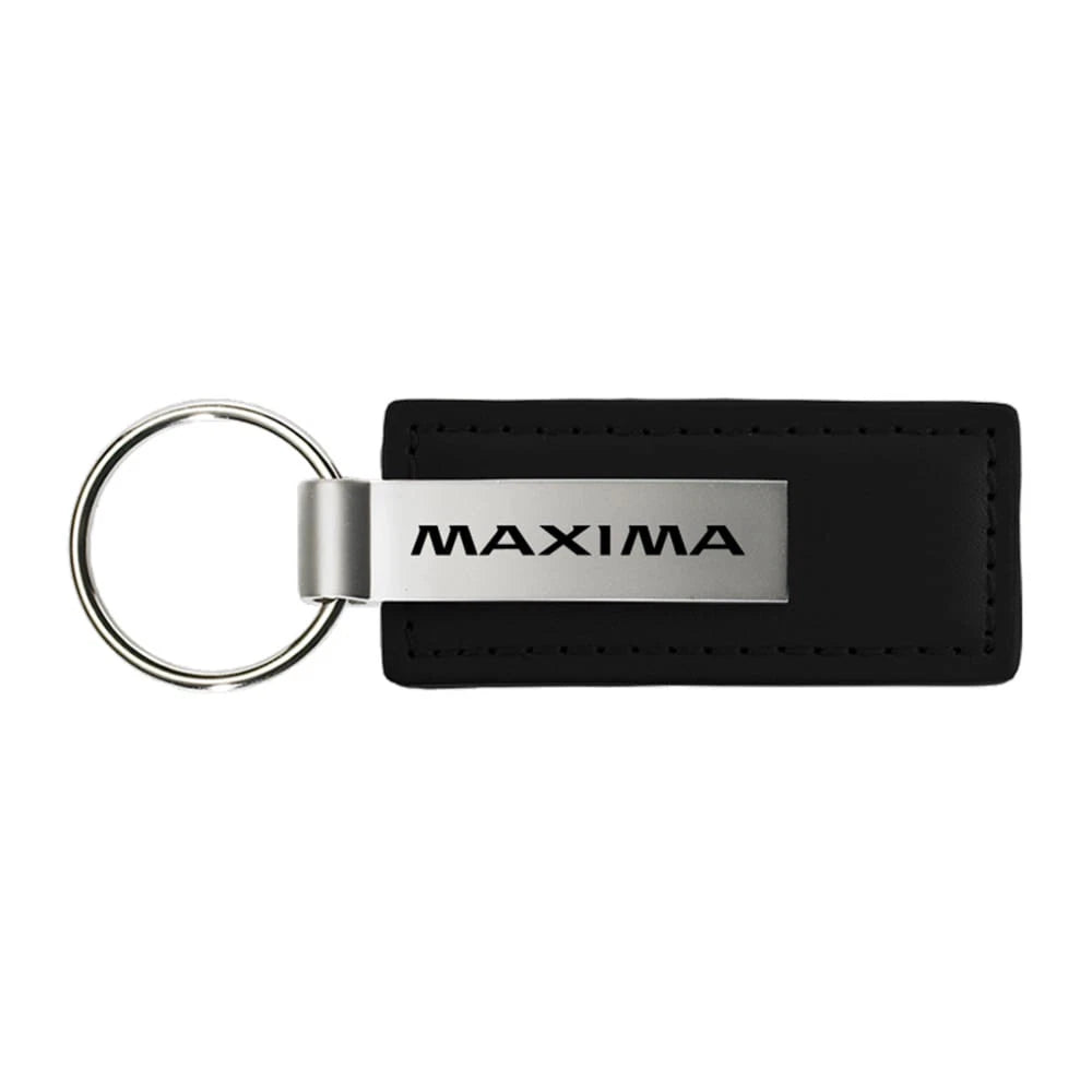 Black Leather Keychain - Officially Licensed for Nissan Maxima