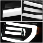 3D LED DRL Tube Bar Projector Headlights for Ford F150 (2009–2014)