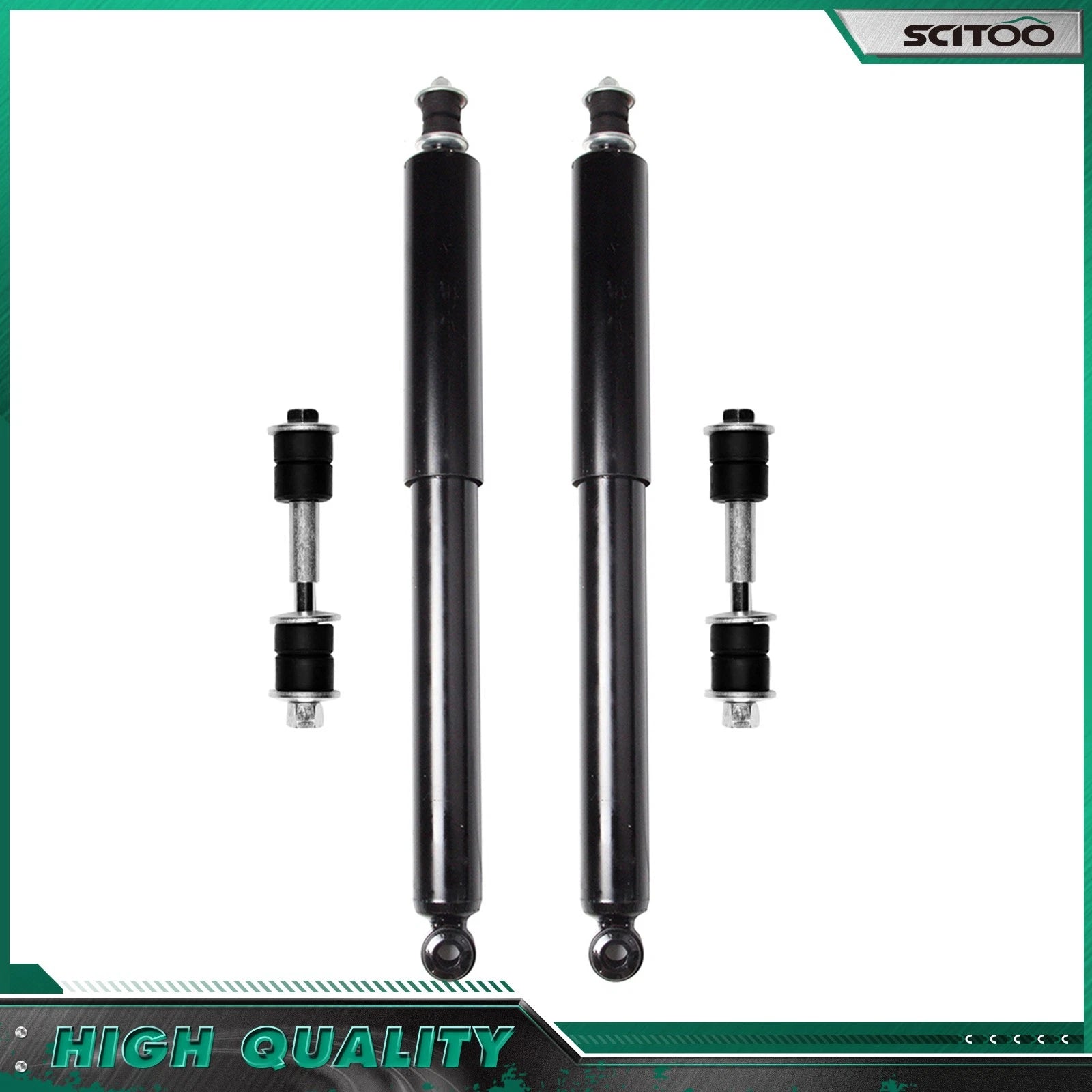 Set of 2 Shock Absorbers + Sway Bars for Nissan Xterra (2000–2004)