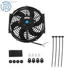 10-Inch Electric Cooling Fan for Universal 12V (Thermo Fan + Mounting Kits)