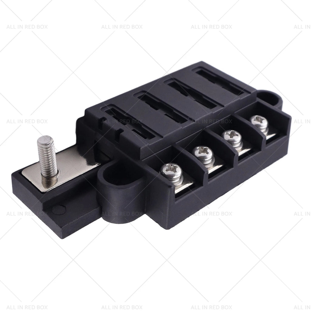 4 Gang Fuse Box Positive Block for ATO ATC Fuses (12V 24V)
