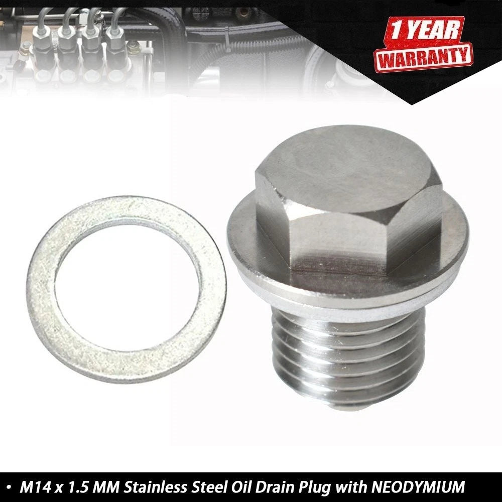 Stainless Steel Oil Drain Plug with Neodymium Magnet for