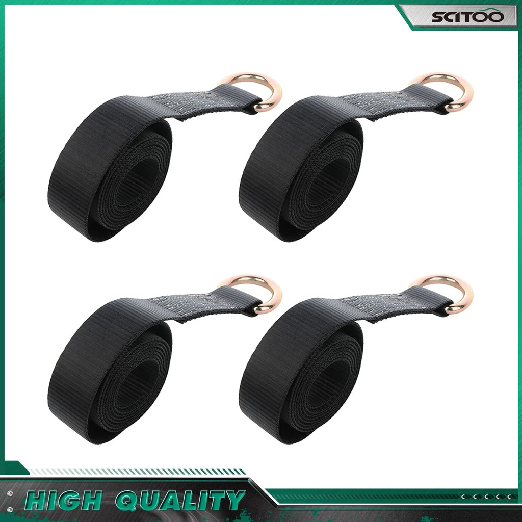 Set of 4 Lasso Straps for Car Hauler Tow Truck Dolly (8')