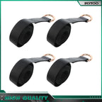 Set of 4 Lasso Straps for Car Hauler Tow Truck Dolly (8')