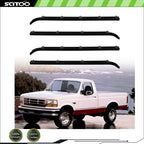 Set of 2 Inner & Outer Front Window Scraper Seal for Ford F350 (1987–1997)