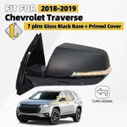 Side Mirror for Chevrolet Traverse (2018–2019) w/Turn Signal, Left Driver, 7 Pins