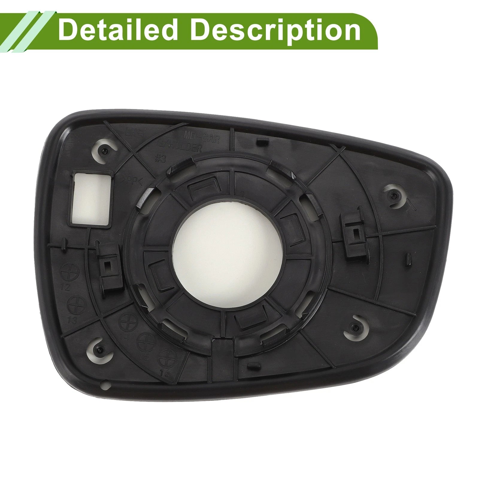 Left Side Mirror Glass Replacement for Hyundai Accent (2011–2017)