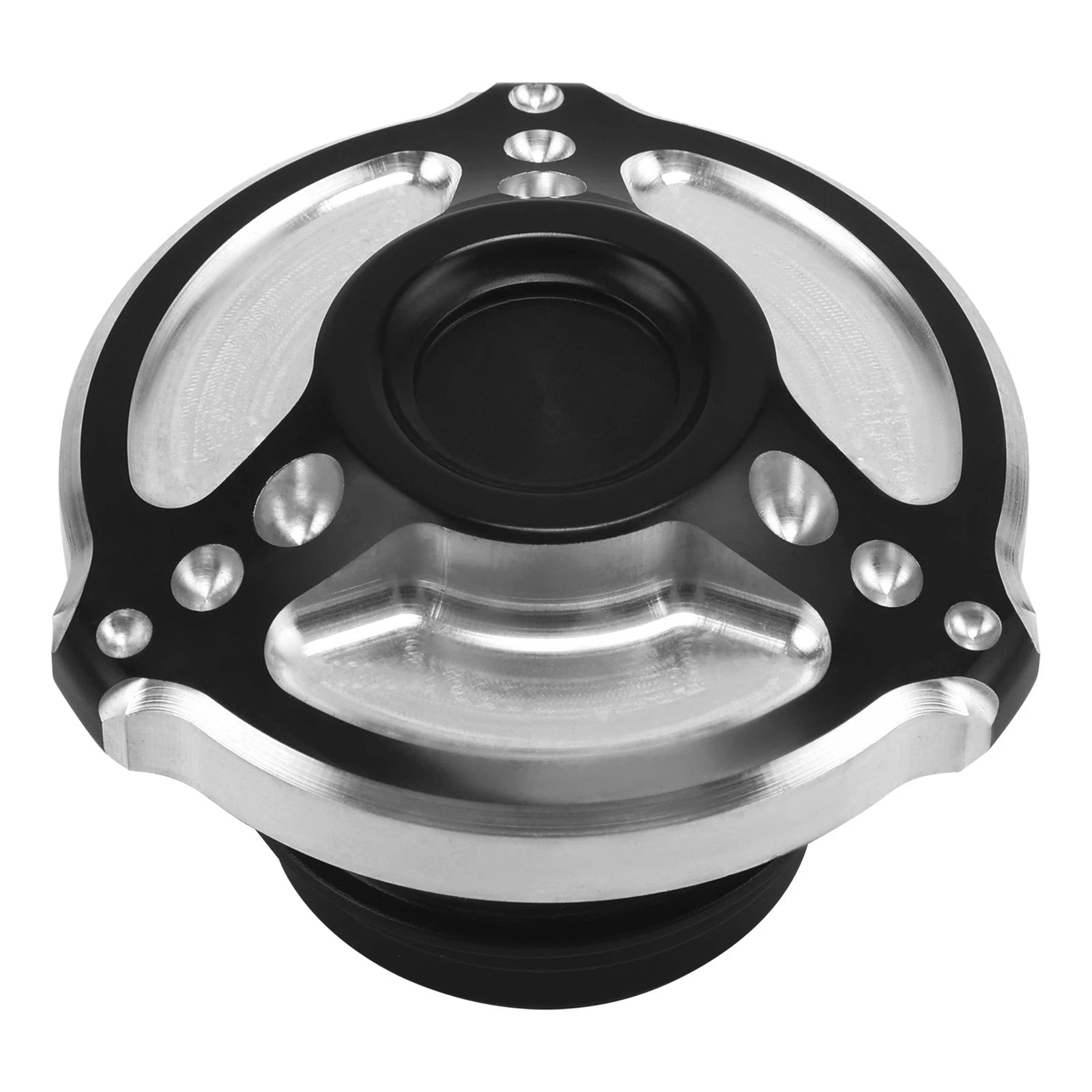 CNC Fuel Gas Tank Cap Cover Contrast Cut for Harley Softail (2000–2017)