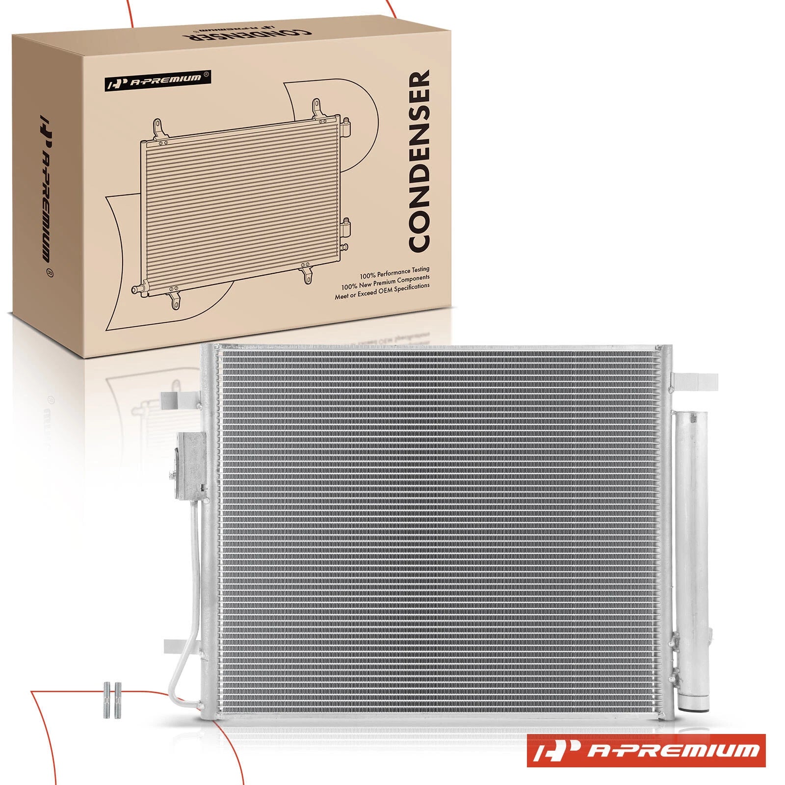 A/C Condenser with Receiver Drier & Bracket for Hyundai Tucson (2022–2024)