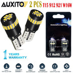 2X AUXITO T10 168 194 2825 LED License Plate Side Marker Light Bulb for