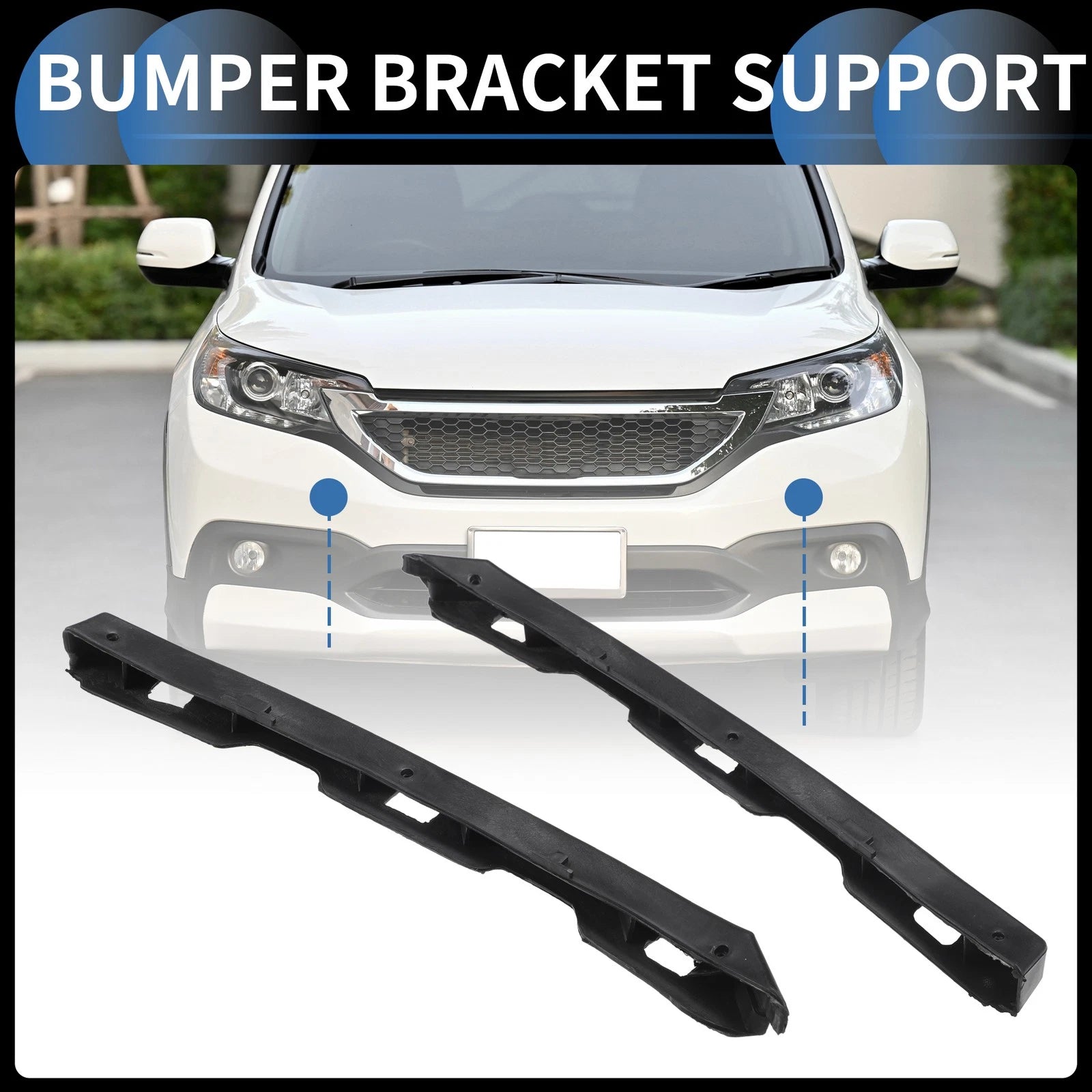 1 Pair Front Bumper Retainer Bracket No. 865533X000 for Hyundai Elantra (2011–2016)