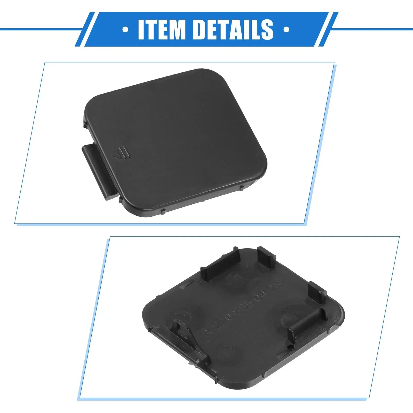 Rear Bumper Tow Hook Eye Hole Cover for Mercedes-Benz W220 S500 (2003-2005)