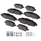 Set of 4 Brake Pads Kit for GMC Acadia Cadillac XT5 (2017–2020) D1896