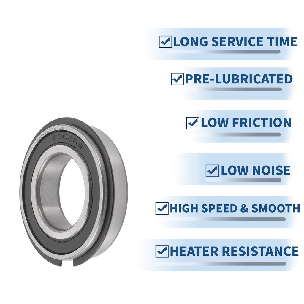 1 Pc 6006NR2RS Deep Groove Ball Bearing for Scooter Skateboard Wheel (30x55x13mm)