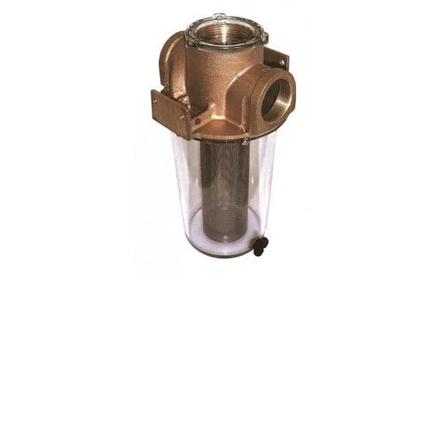 Groco Bronze Raw Water Intake Strainer w/Plastic Basket 1" for ARG-1000P