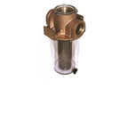 Groco Bronze Raw Water Intake Strainer w/Plastic Basket 1" for ARG-1000P