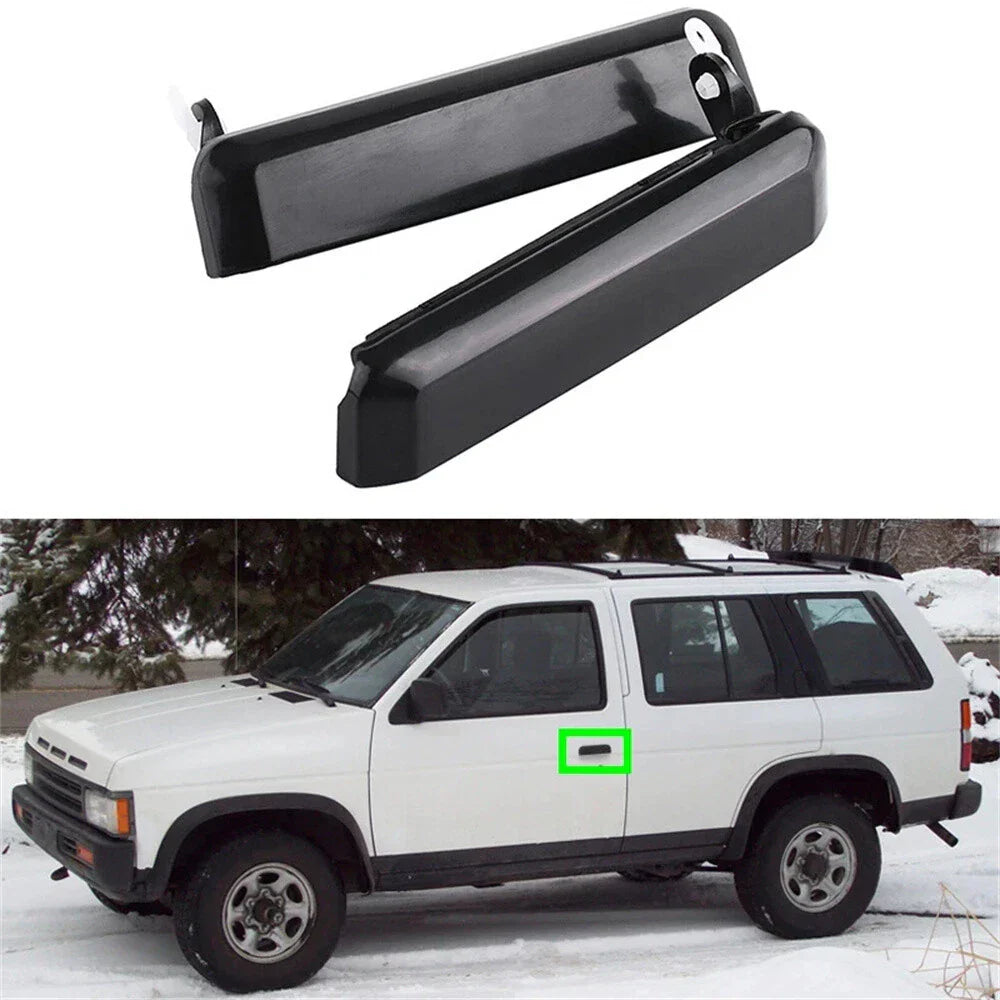 Black Front Door Handle Set for D21 Hardbody Pickup, Pathfinder (1986-1997)